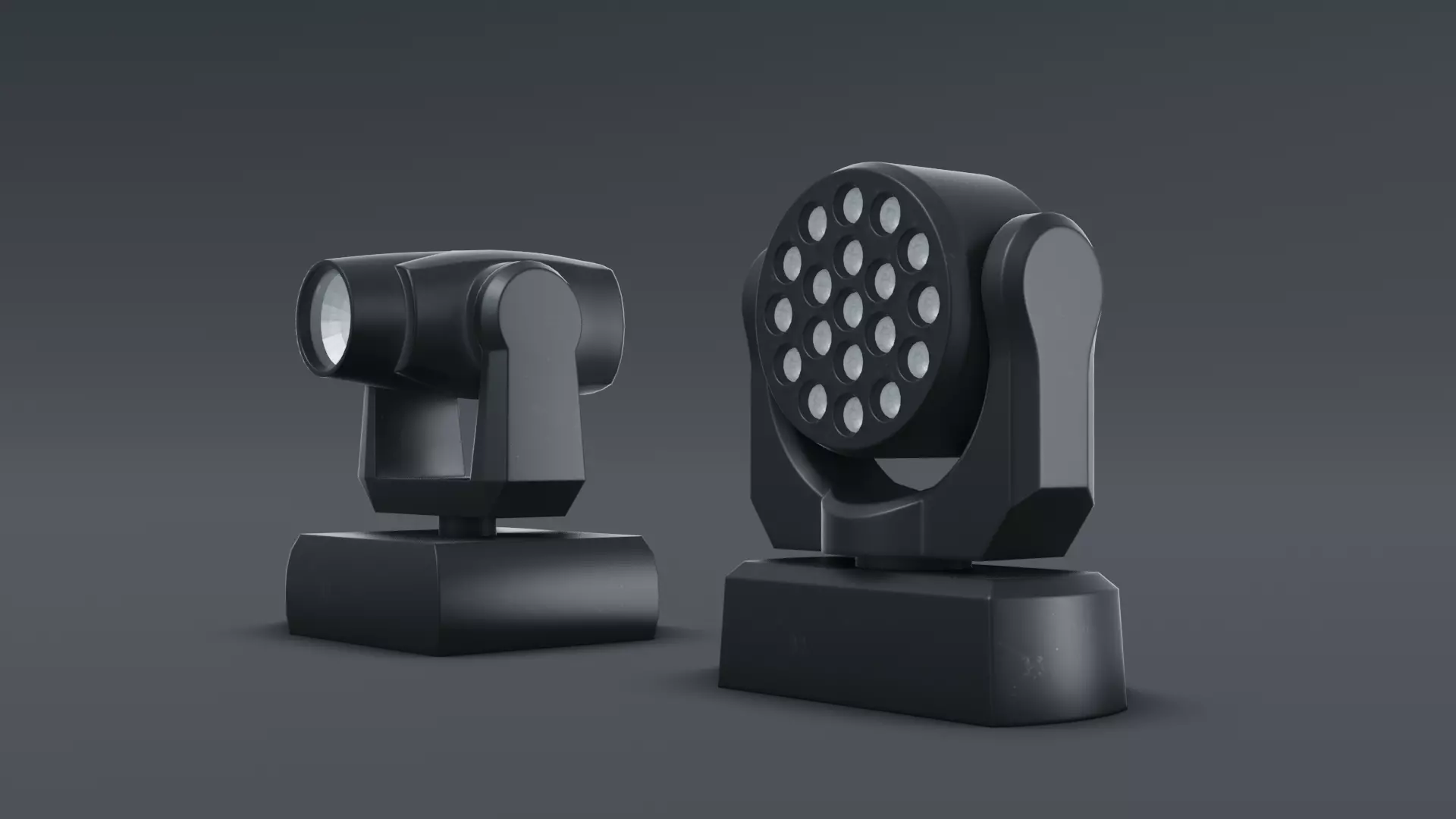 3D LED Wash model Low-poly 3D model_1