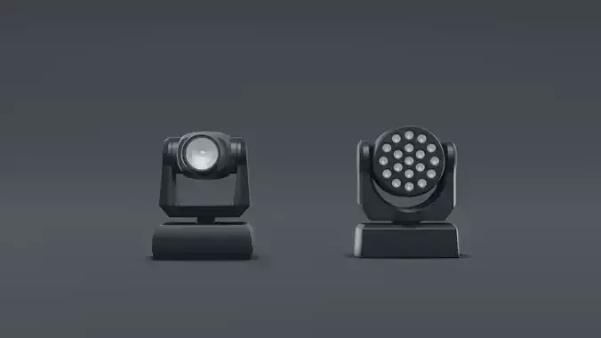 3D LED Wash model Low-poly 3D model