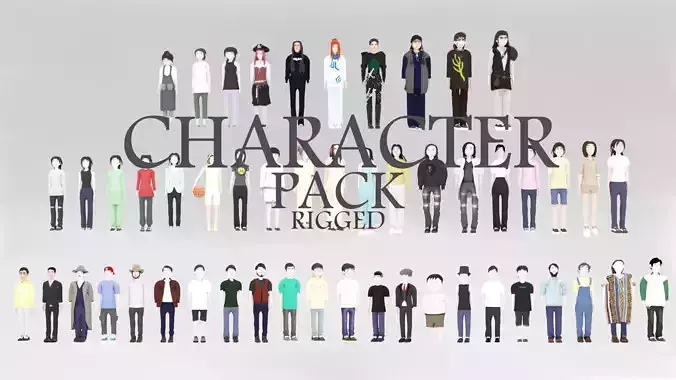 Character  All Pack 03 Rigged  
