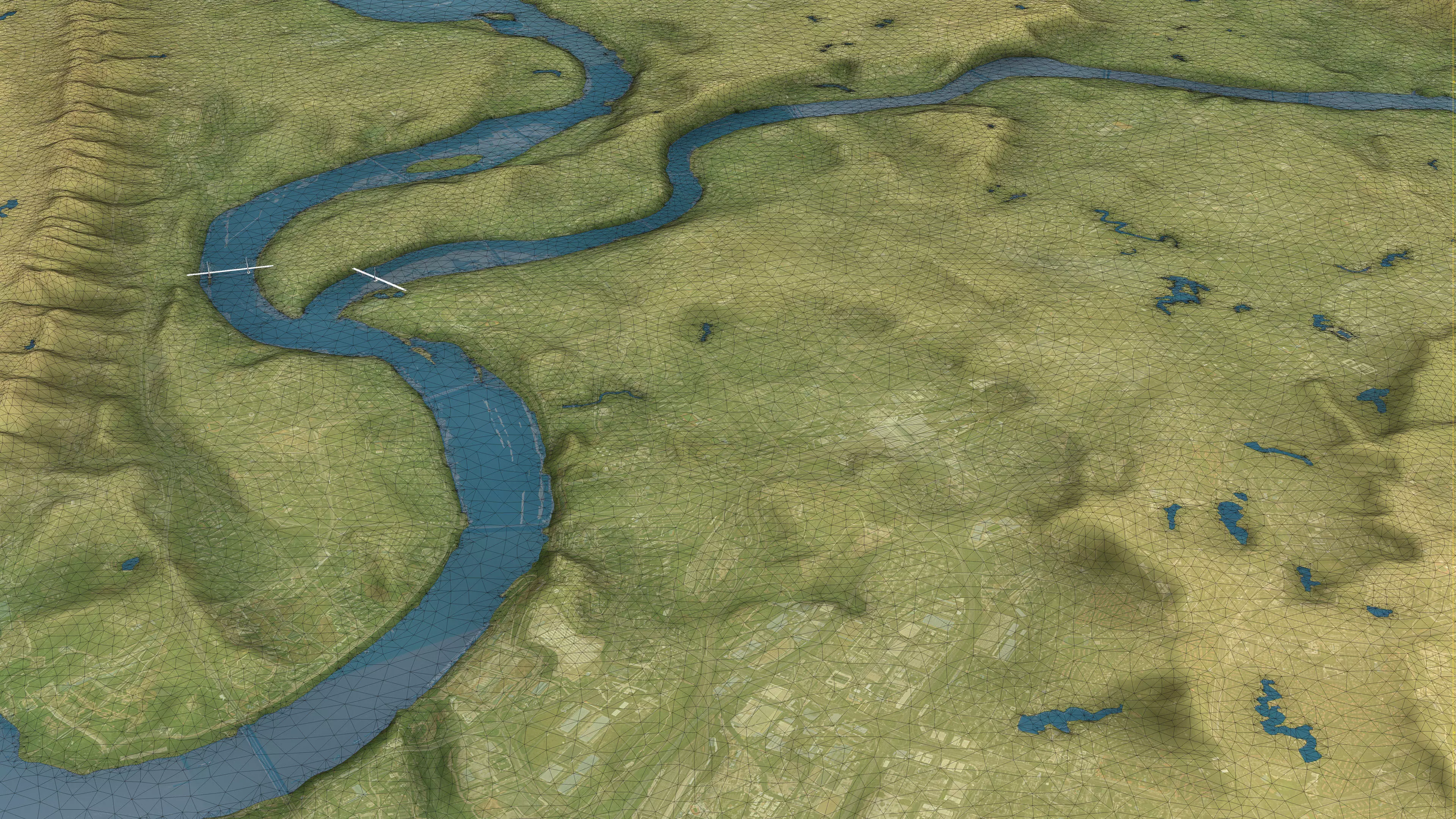 Chongqing - Topography Terrain Low-poly 3D model_14