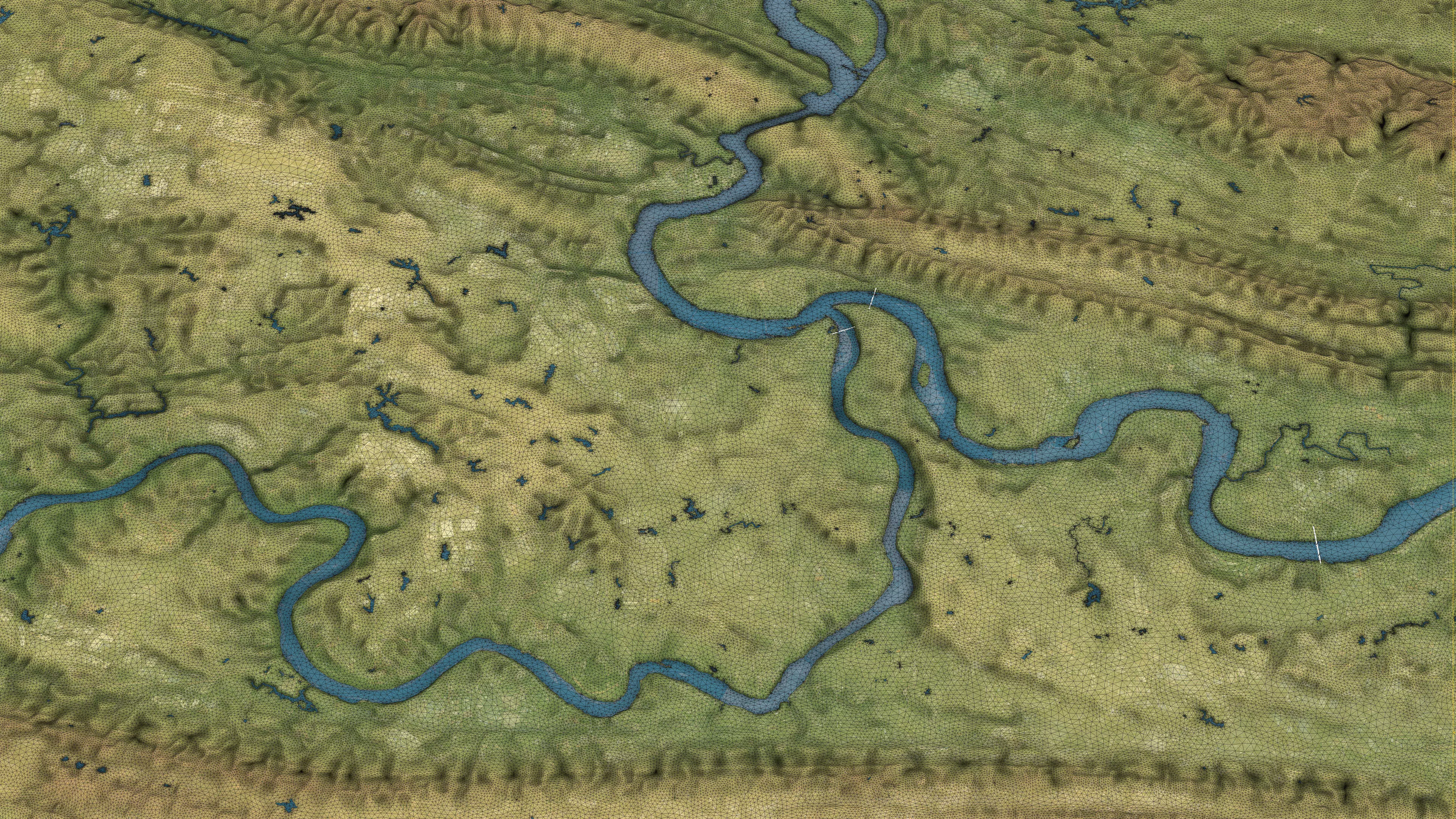 Chongqing - Topography Terrain Low-poly 3D model_20