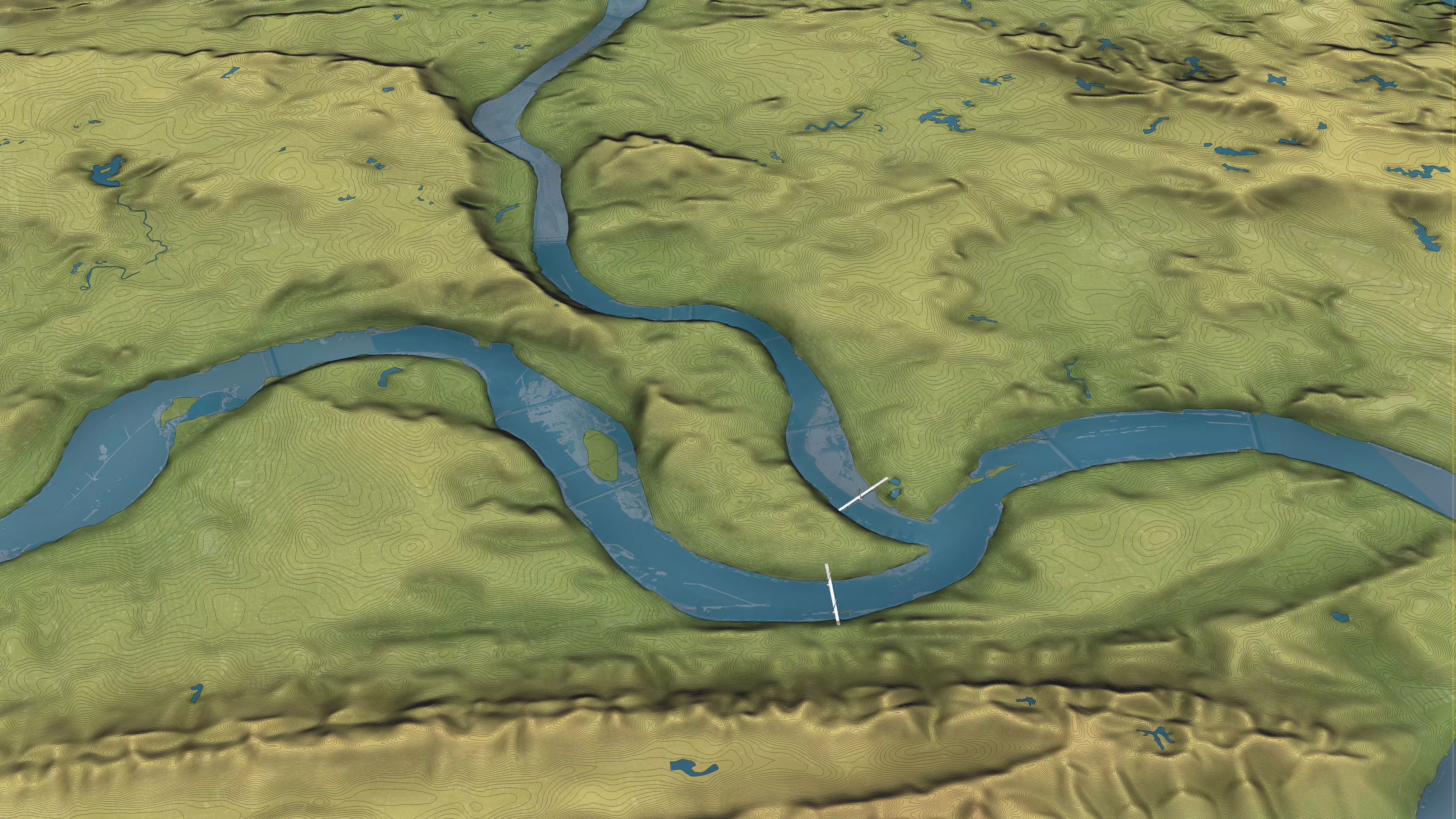 Chongqing - Topography Terrain Low-poly 3D model_12