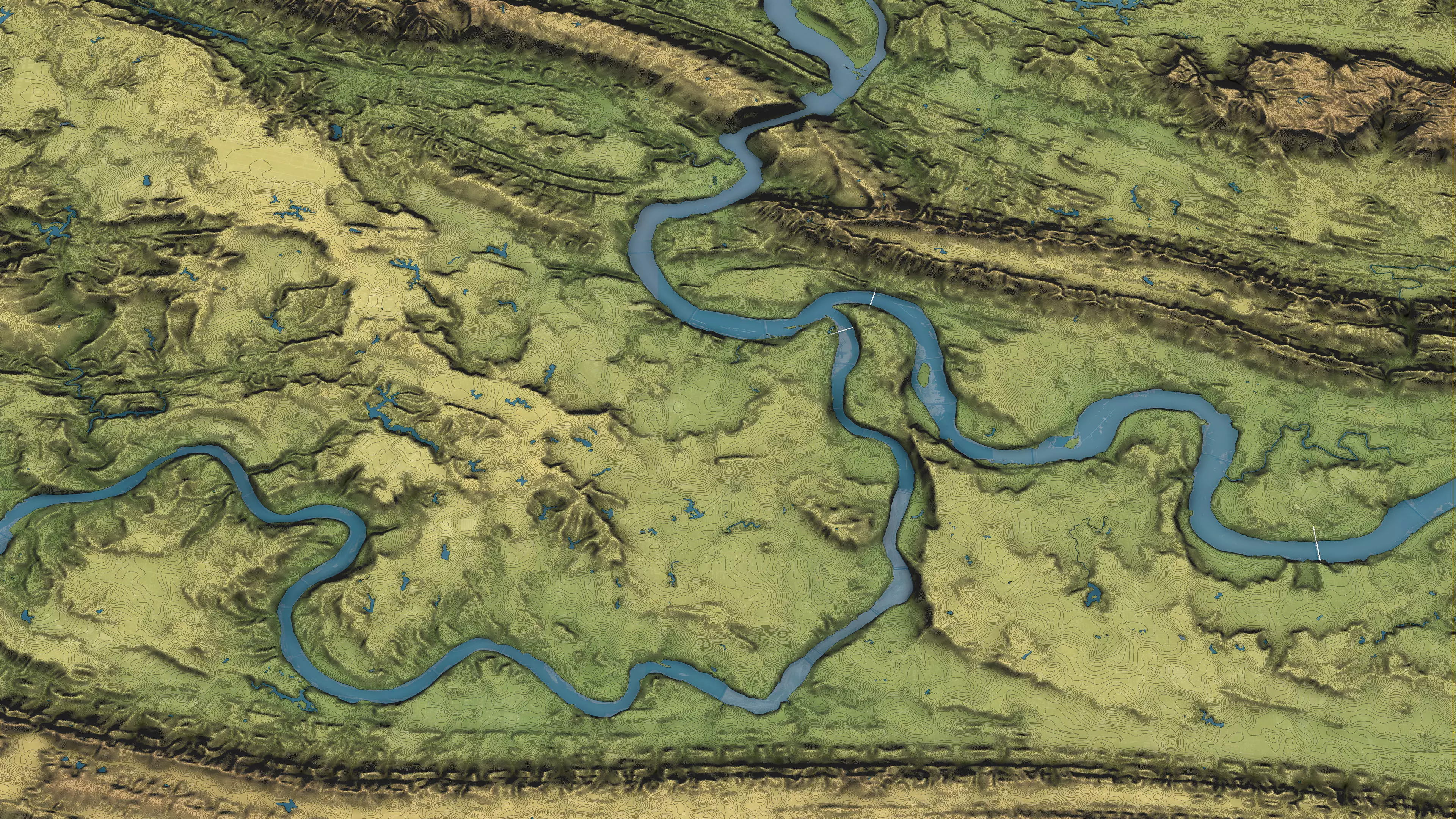 Chongqing - Topography Terrain Low-poly 3D model_21