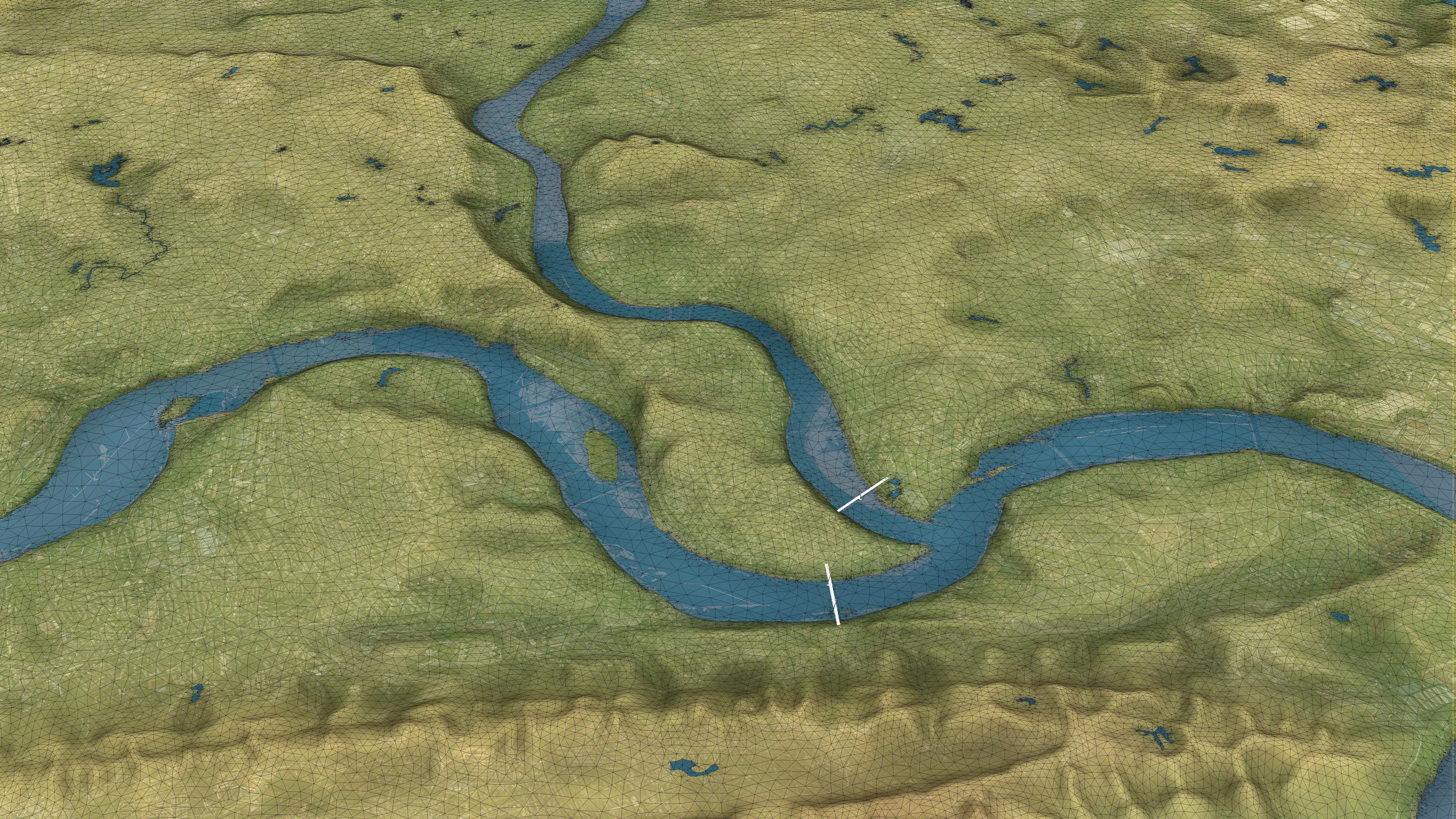 Chongqing - Topography Terrain Low-poly 3D model_11