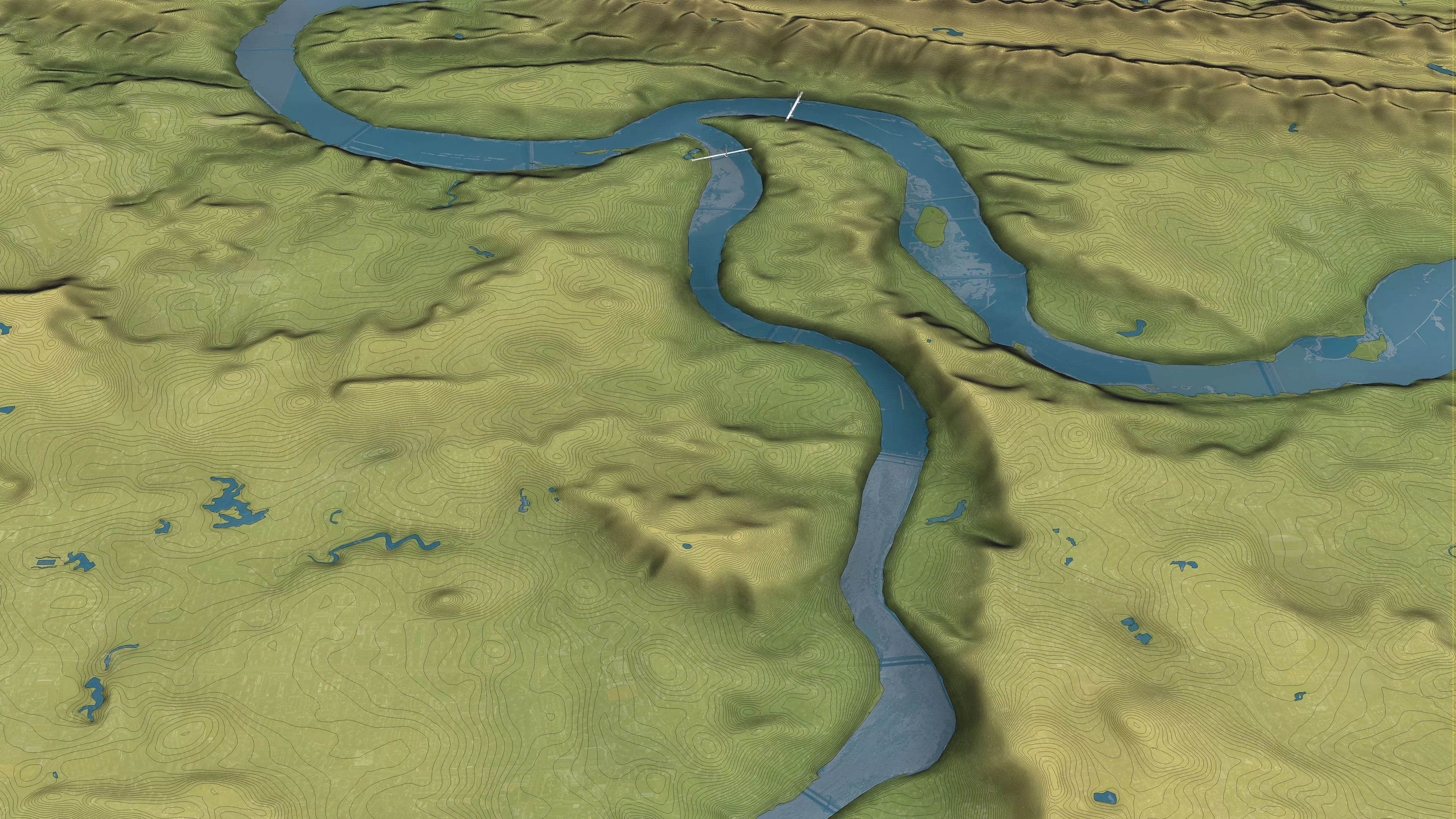 Chongqing - Topography Terrain Low-poly 3D model_9