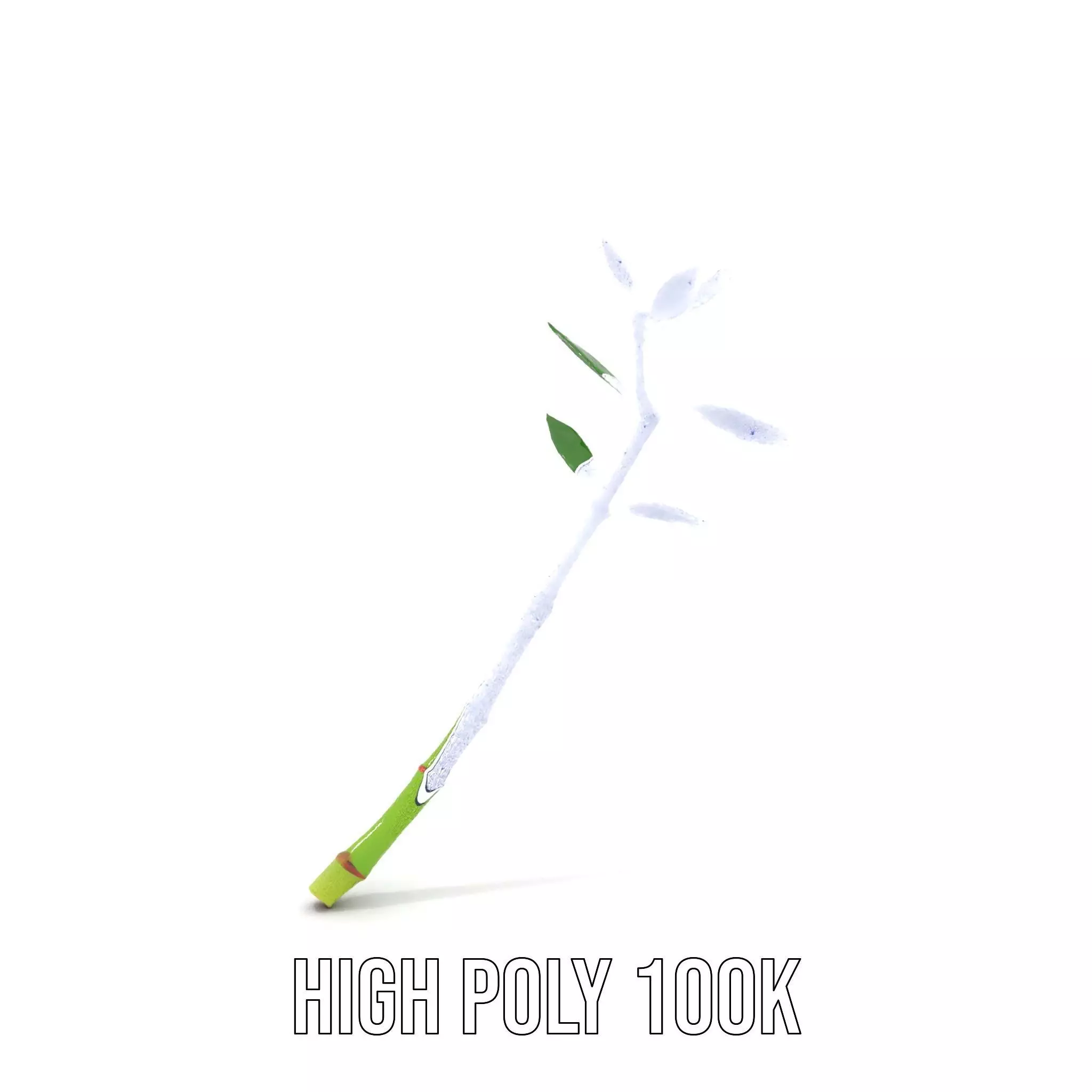 Green Bamboo Stick model pack Low-poly 3D model_4