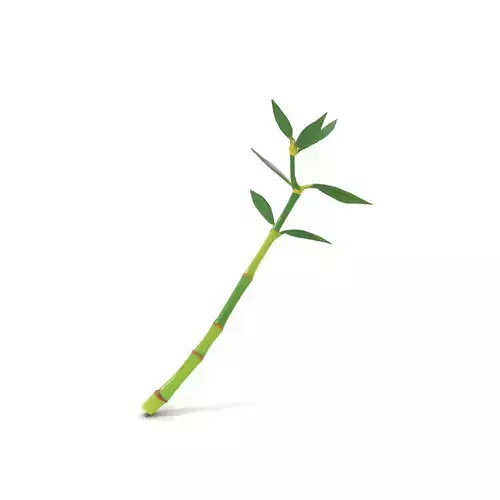 Green Bamboo Stick model pack Low-poly 3D model