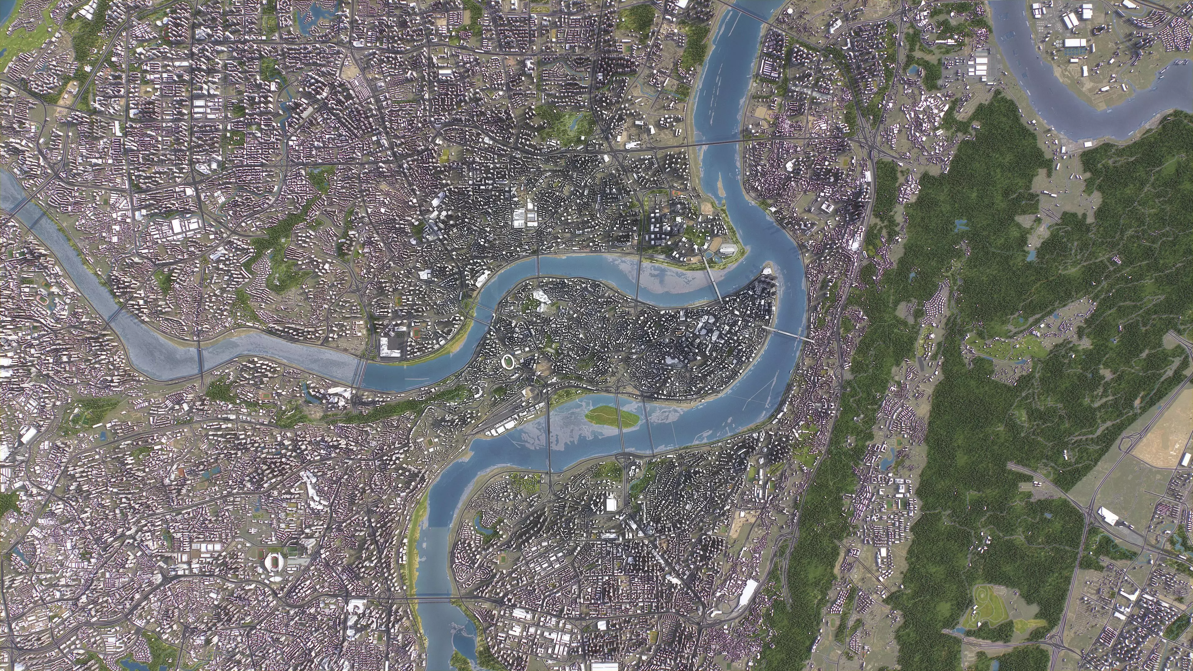 Chongqing - 3D City Topography Terrain 3D Model Collection_26