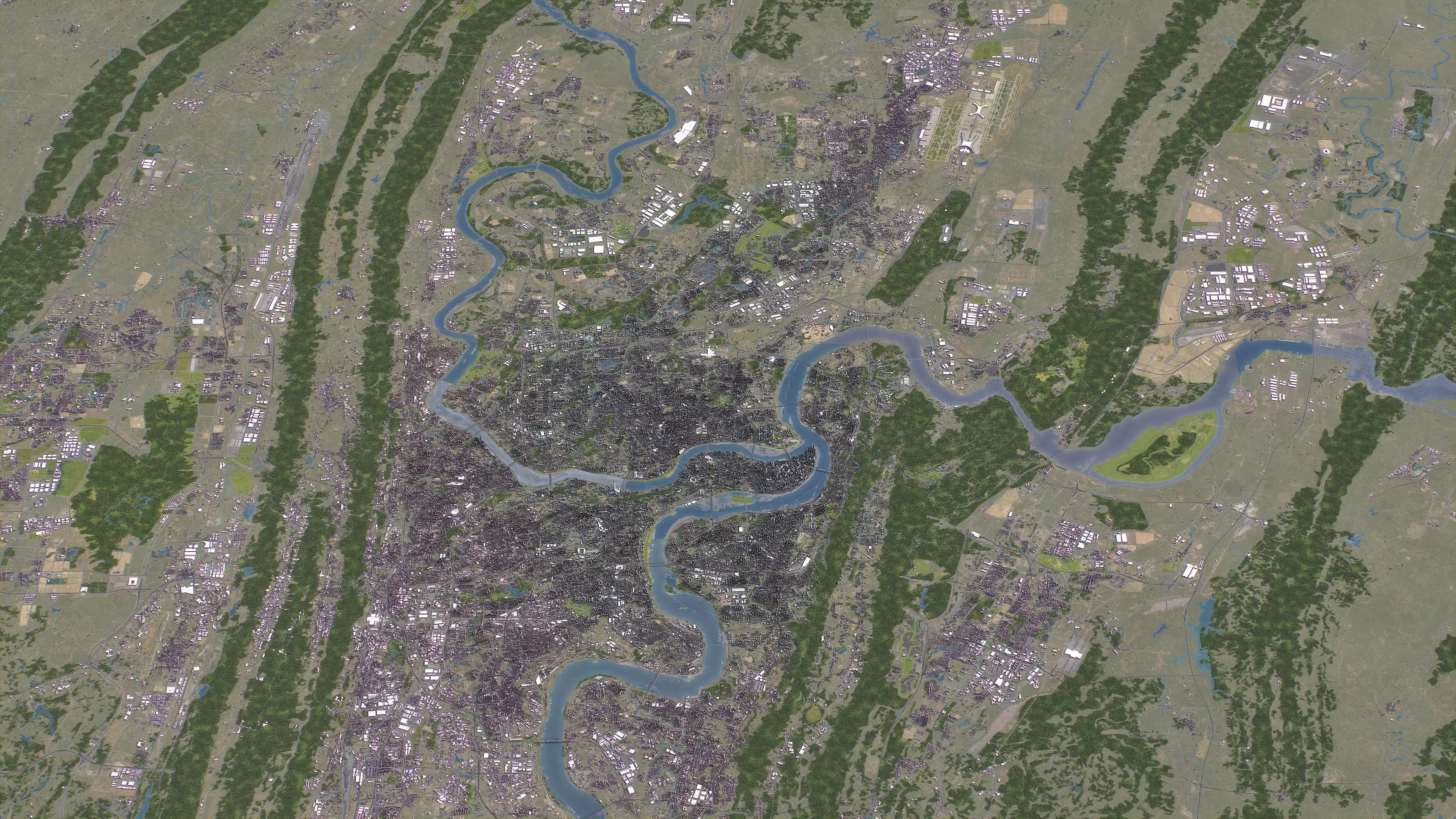 Chongqing - 3D City Topography Terrain 3D Model Collection_22