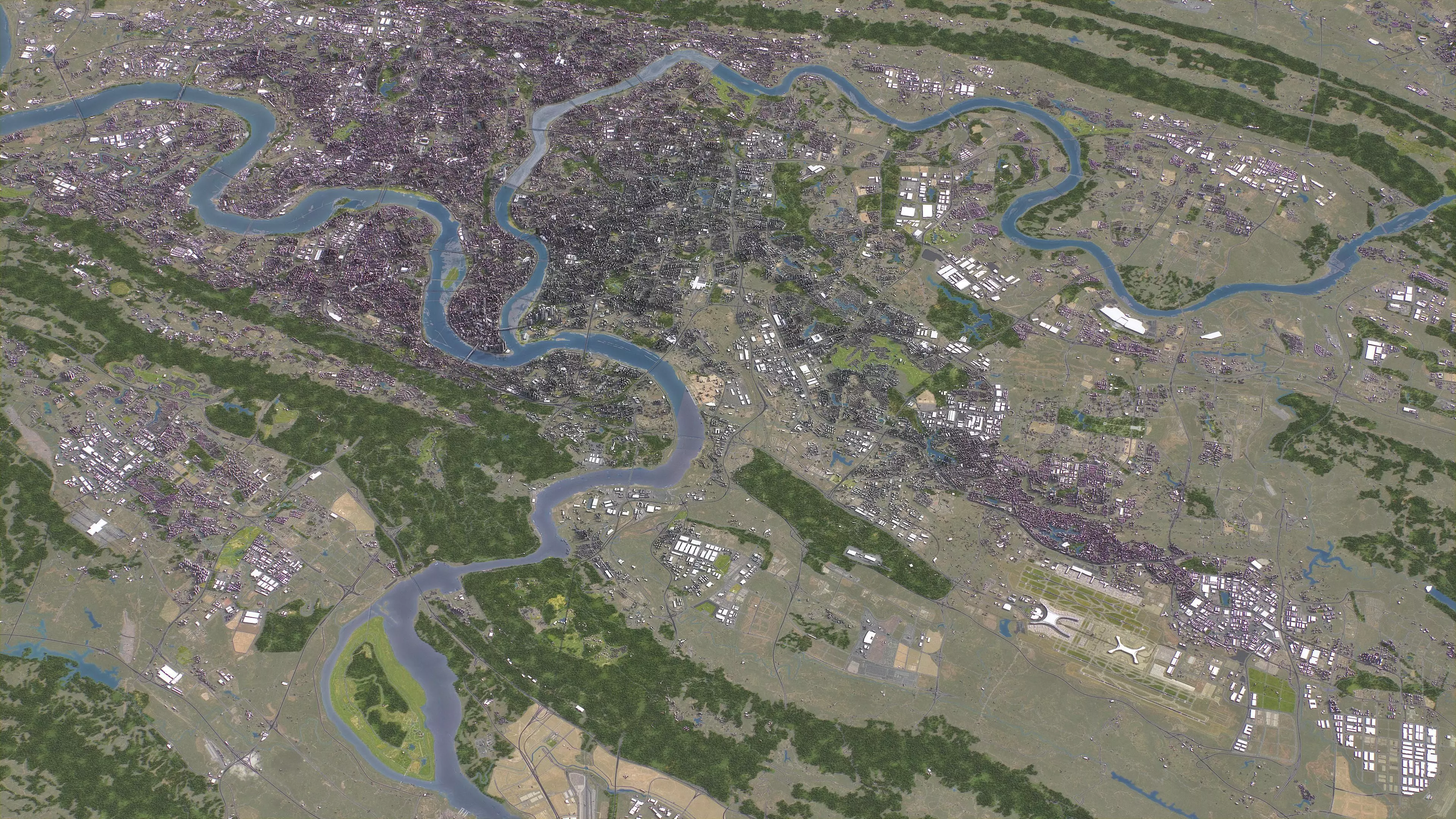 Chongqing - 3D City Topography Terrain 3D Model Collection_33