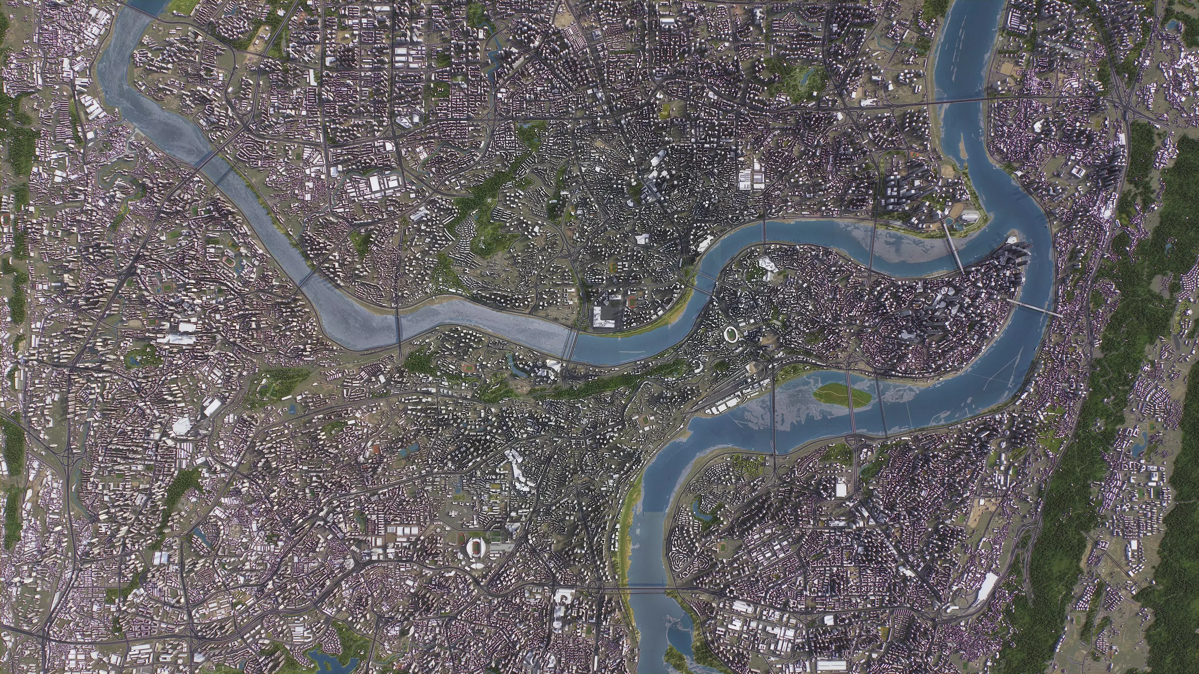 Chongqing - 3D City Topography Terrain 3D Model Collection_27