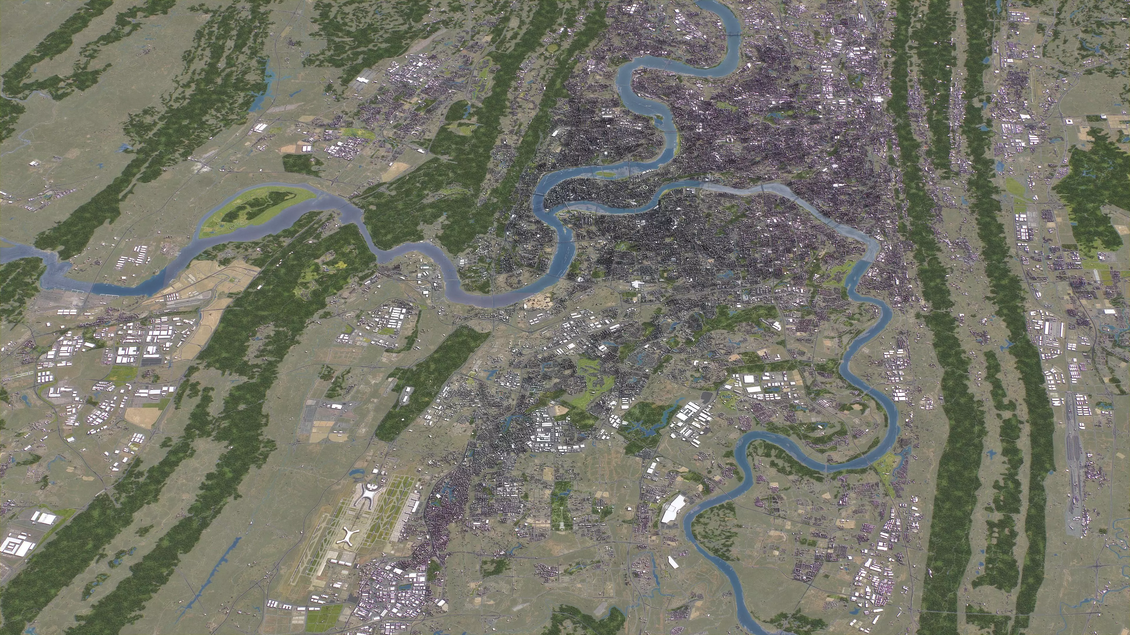 Chongqing - 3D City Topography Terrain 3D Model Collection_11