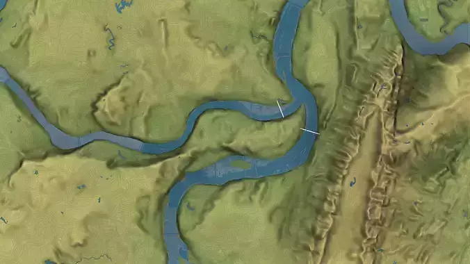 Chongqing - 3D City Topography Terrain 3D Model Pack 2