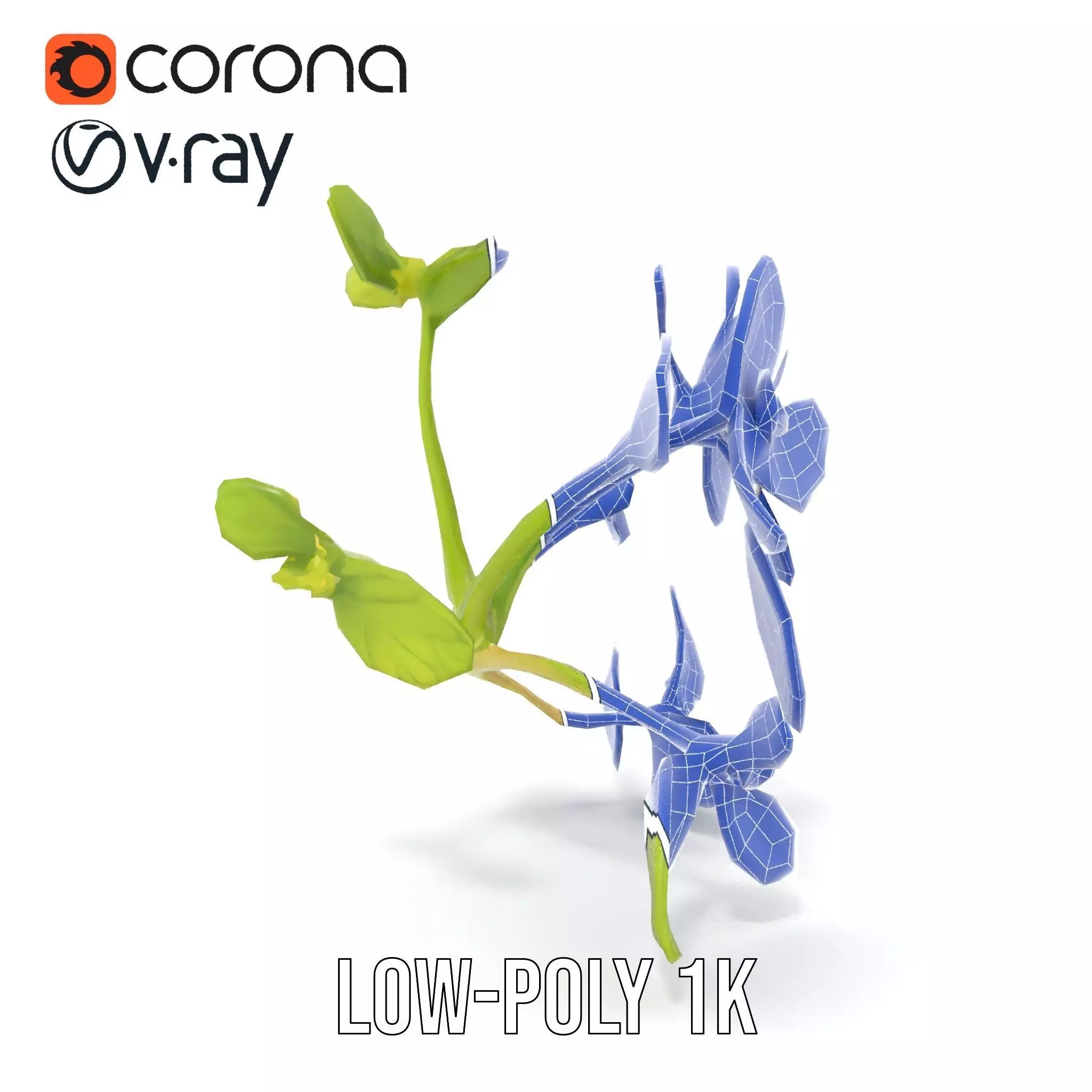 Fresh Mint Leaf model pack Low-poly 3D model_22