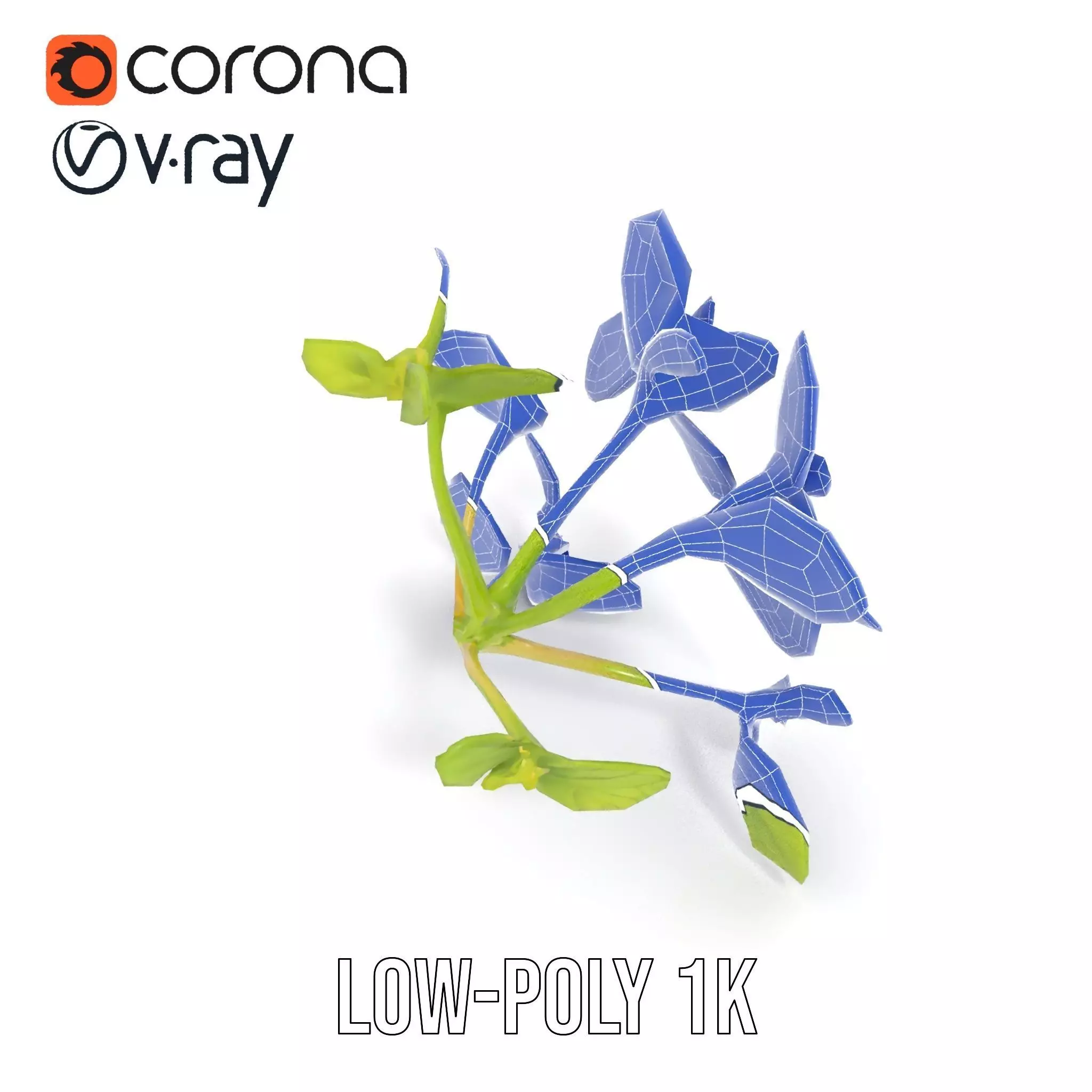 Fresh Mint Leaf model pack Low-poly 3D model_7