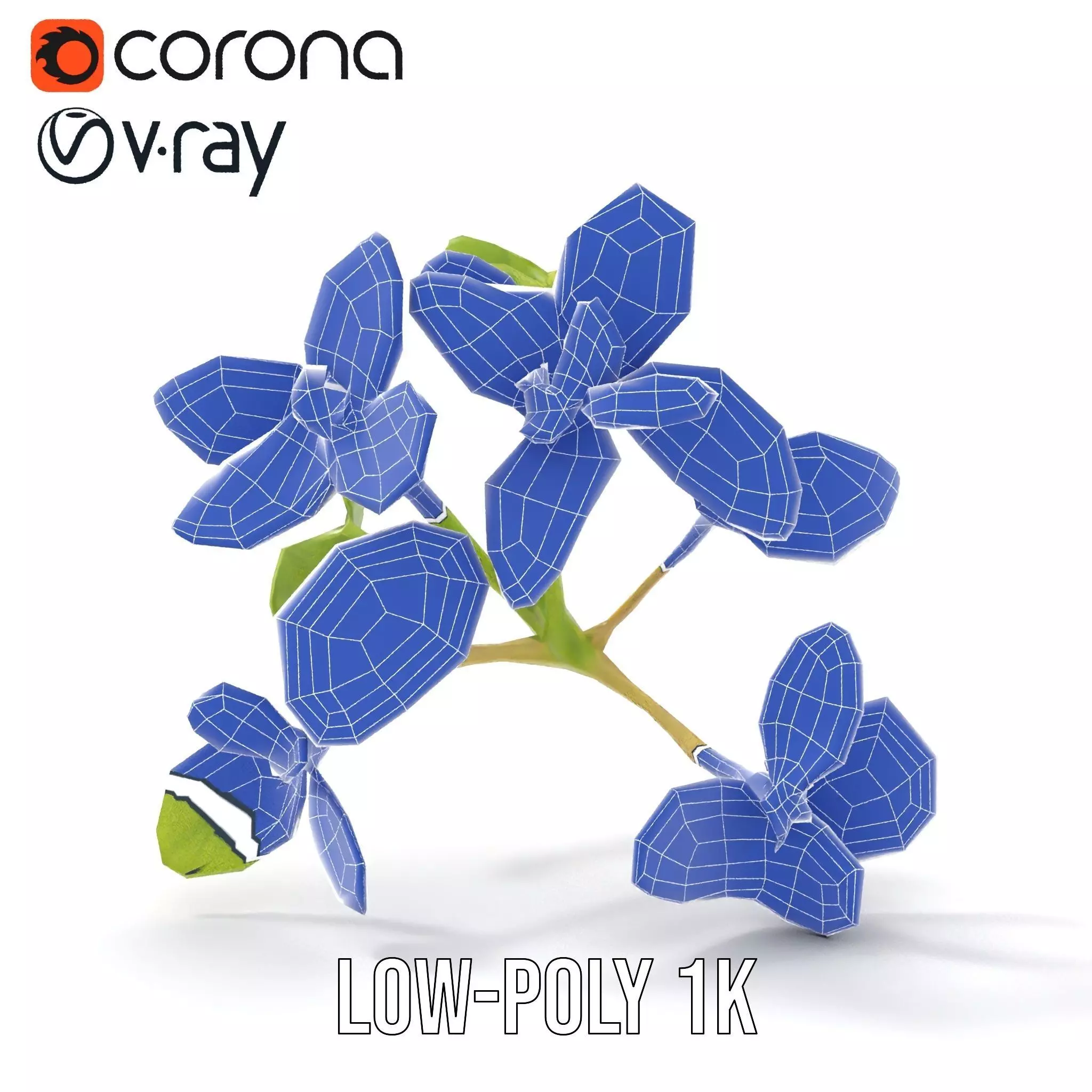 Fresh Mint Leaf model pack Low-poly 3D model_12