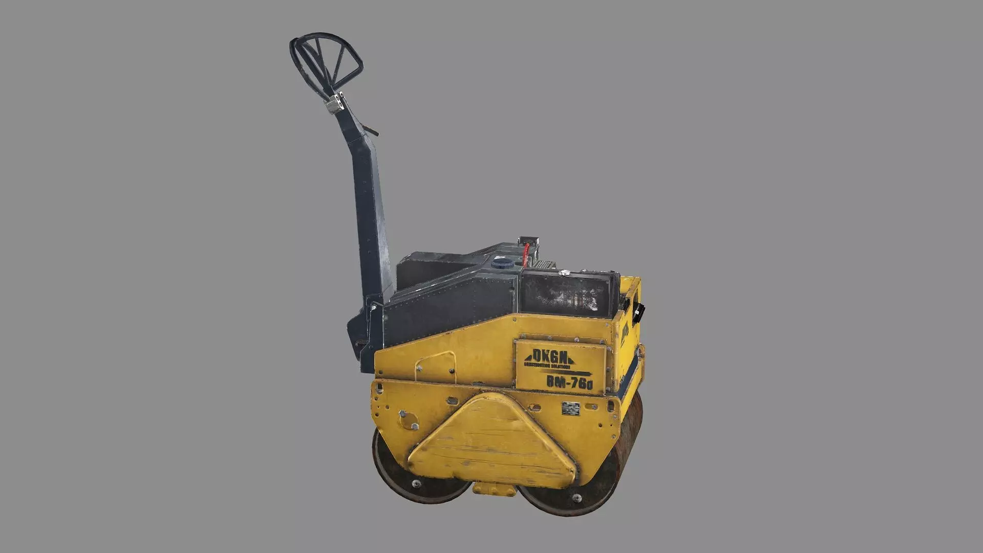 Construction Tool Roller Machine Low-Poly 3D Model Low-poly 3D model_0