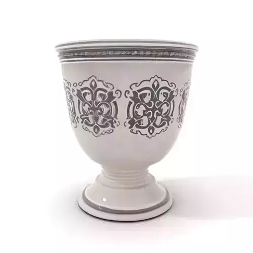 Ornate Silver Chalice model pack Low-poly 3D model
