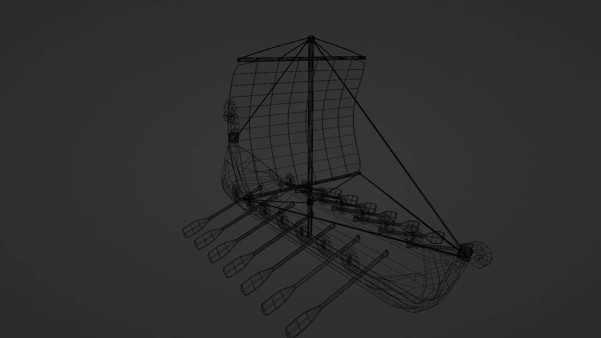 Longship 3D model_13