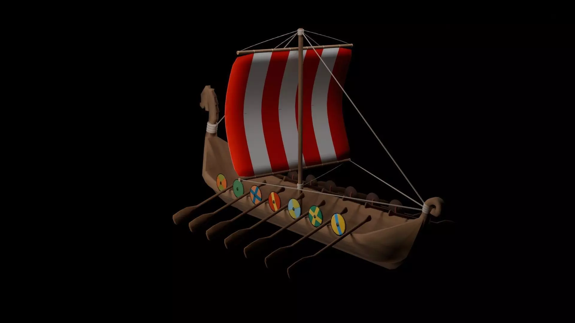 Longship 3D model_3