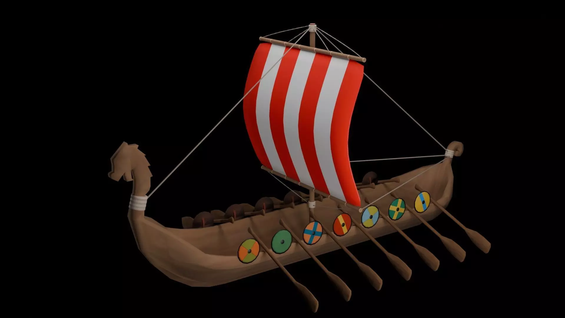 Longship 3D model_0