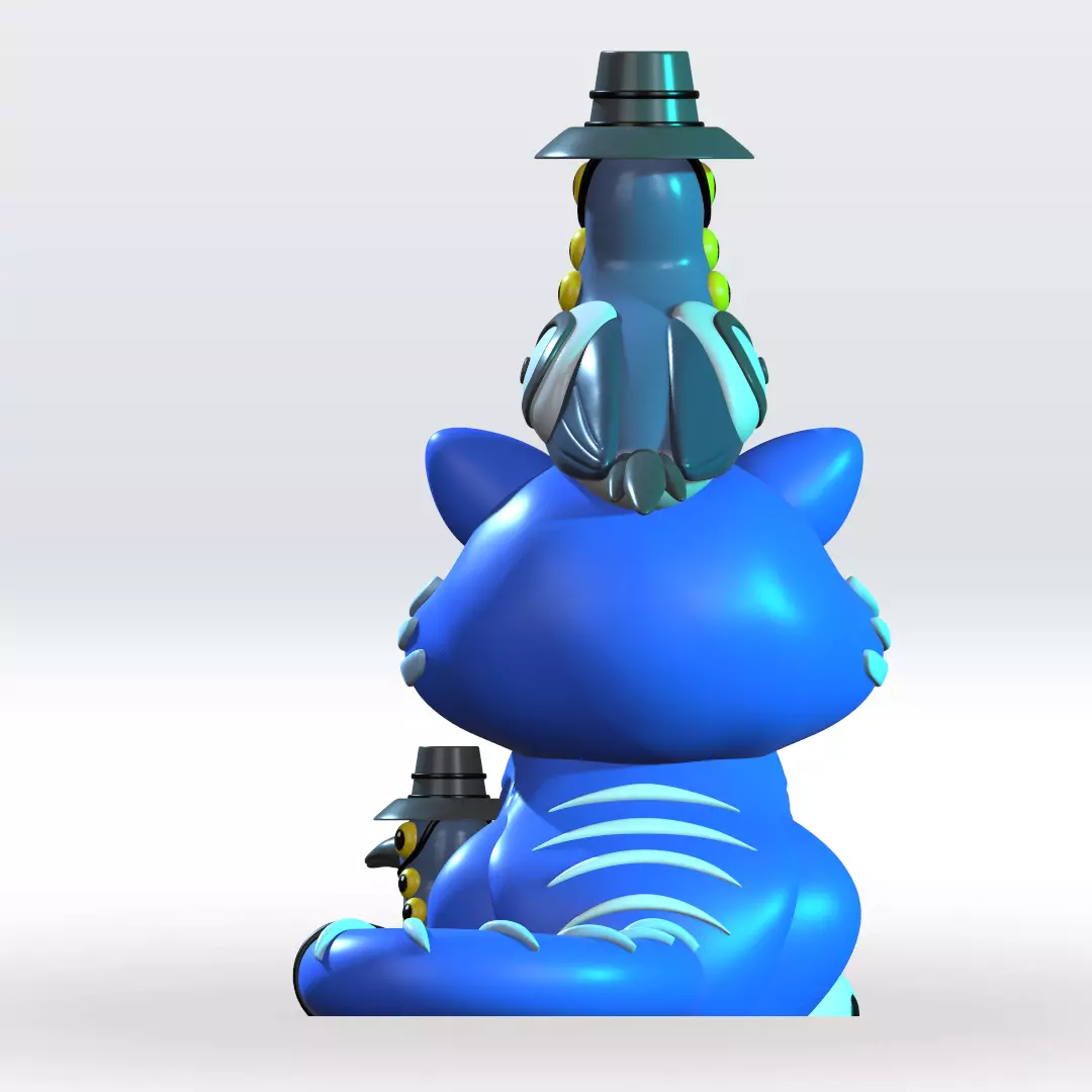 Kpop Demon hunters Drepy tiger sussy Magpie Bird STL 3D Model  3D print model_3