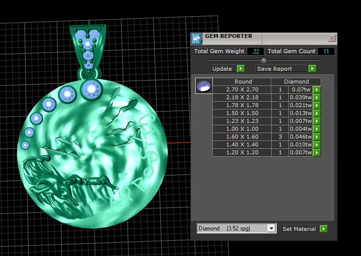 Azlee Pendant  3D Printable Model 3D print model_6