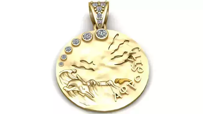 Azlee Pendant  3D Printable Model