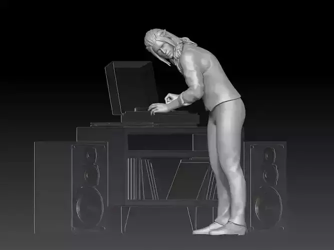 vintage vinyl disc music man 2