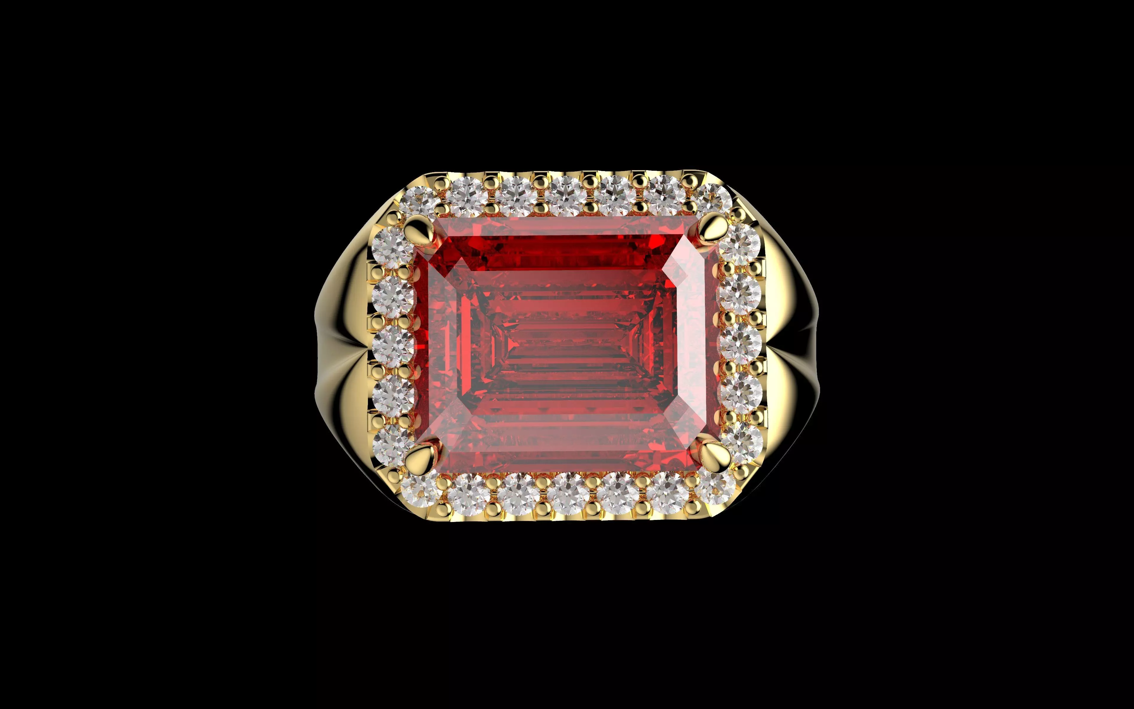 Gold N1460 3D print model_2