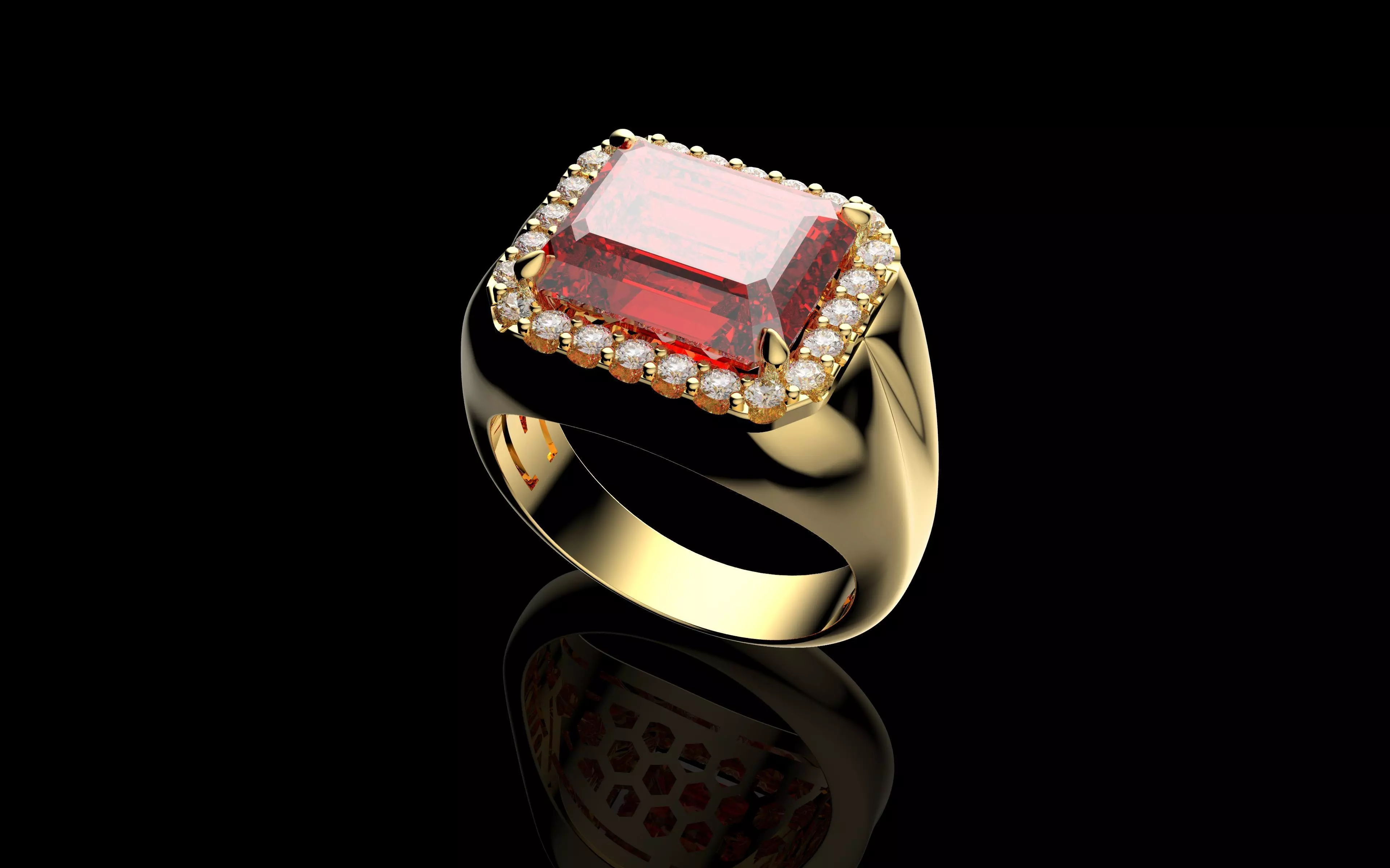 Gold N1460 3D print model_3