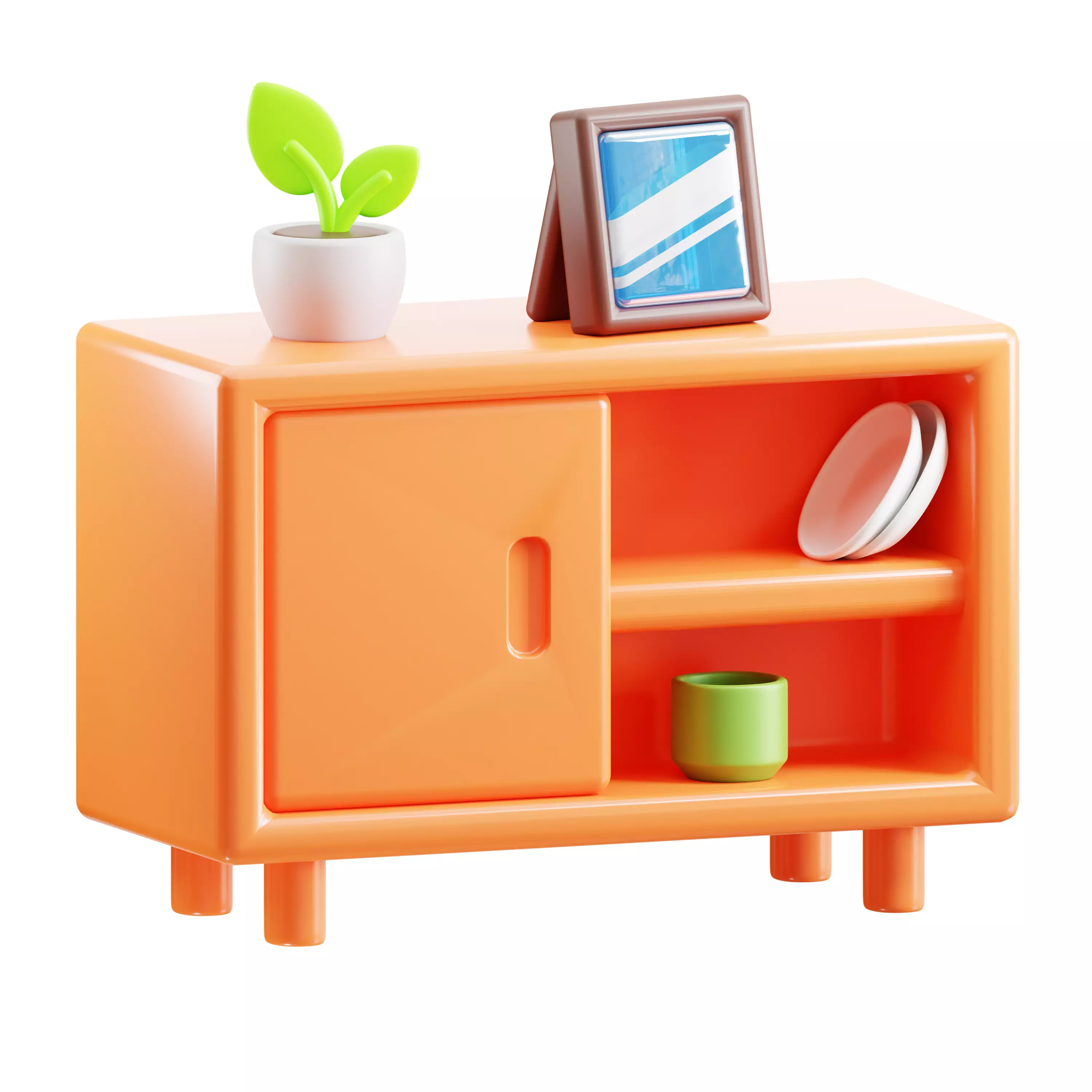 Cartoon Home furniture  3D Model Pack 3D model_20