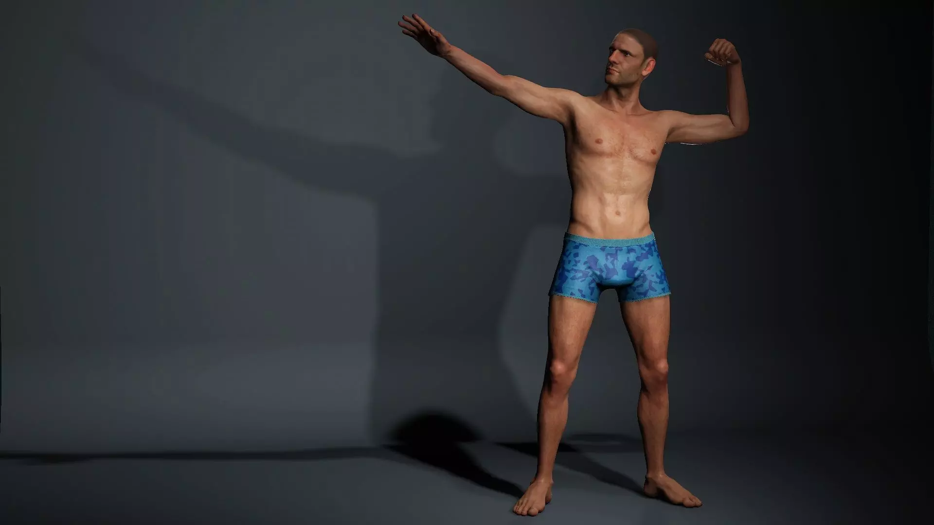 High Quality Realistic 3D Human Character Female and Male Low-poly 3D model