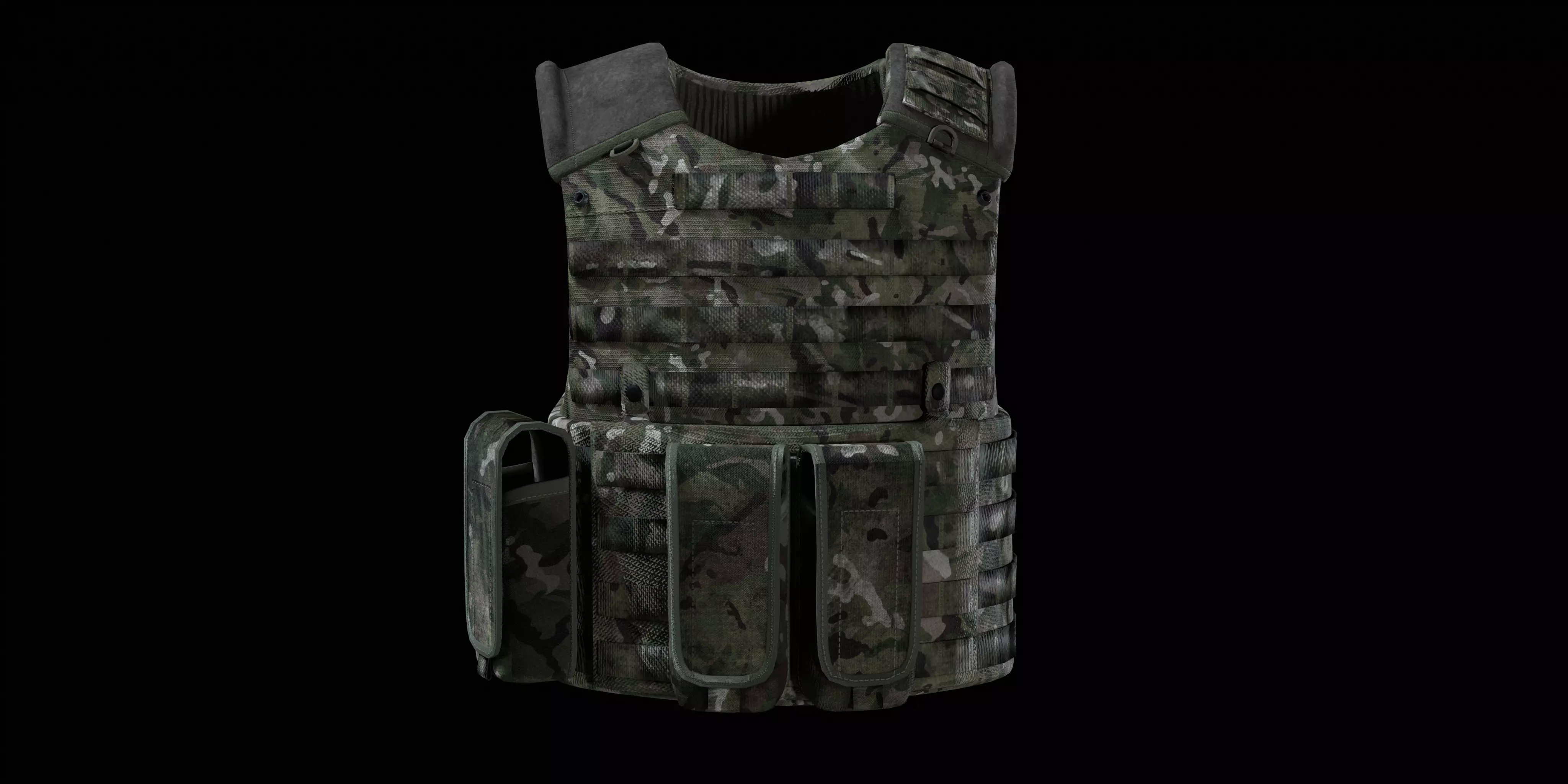 British Armed Forces - CQC Osprey MK4 Armoured Vest Low-poly 3D model_2