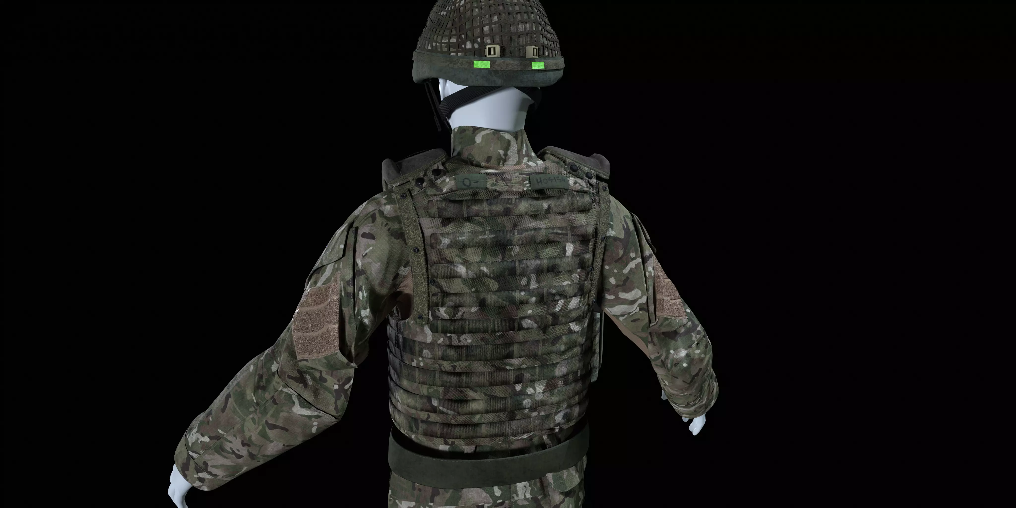 British Armed Forces - CQC Osprey MK4 Armoured Vest Low-poly 3D model_1