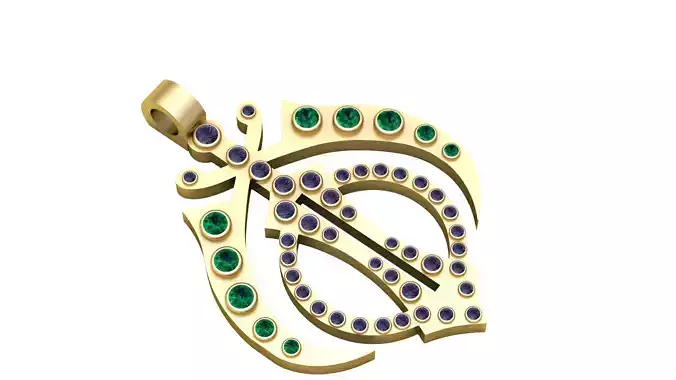 Khanda Pendant 3D Printable Sikh Symbol Jewelry Model 3D print model