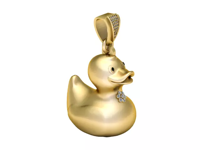 Chocli Duck Necklace 3D Printable Jewelry Model 3D print model