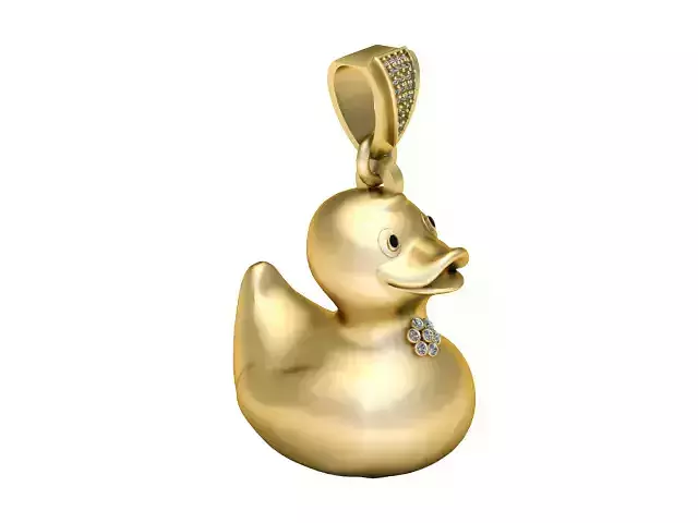Chocli Duck Necklace 3D Printable Jewelry Model