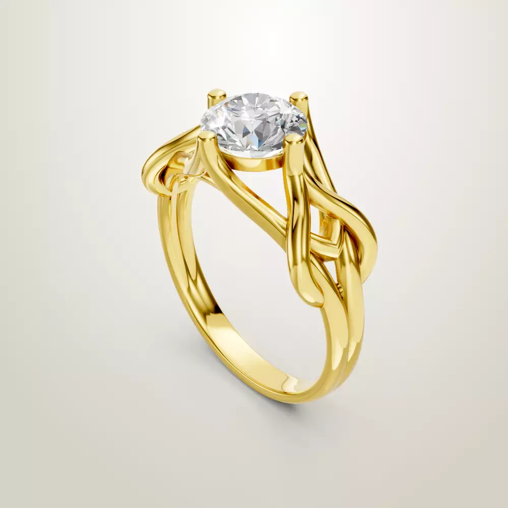 Engagement Wedding Ring 135 3D print model