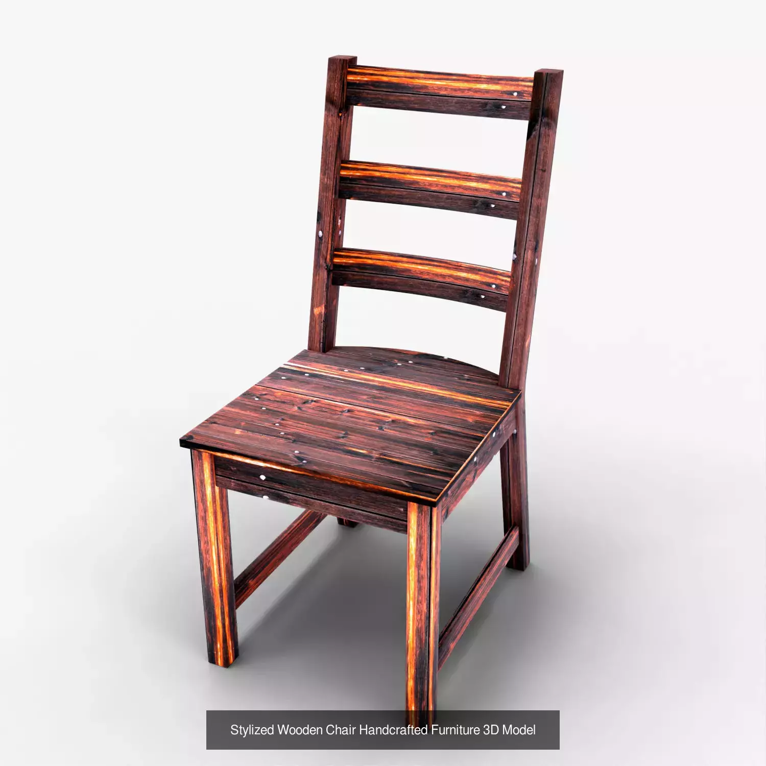 5 Unique Chair -  Mini Pack Vol 2 3D Model Collection_5