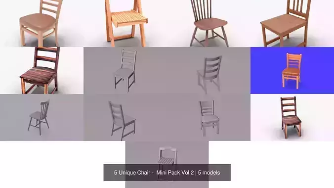 5 Unique Chair -  Mini Pack Vol 2