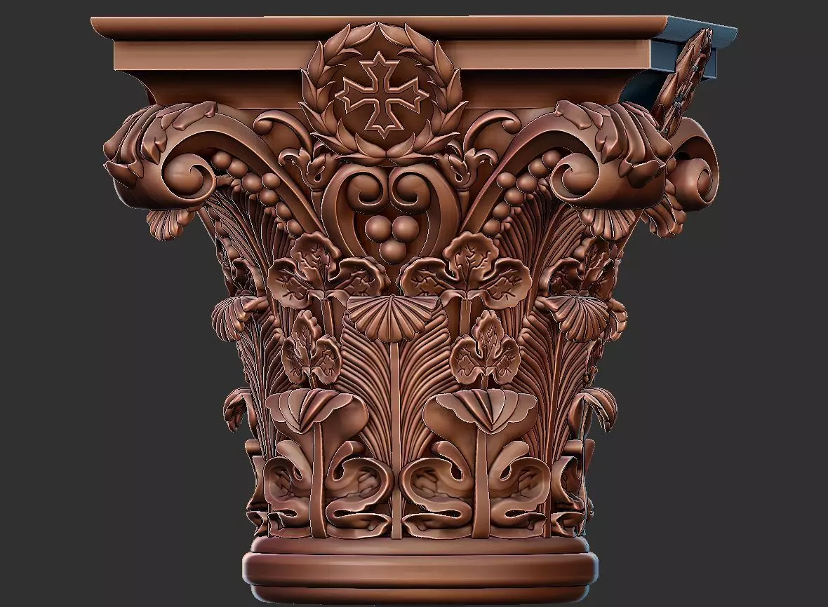 church furniture pillar cullman 3D model_13