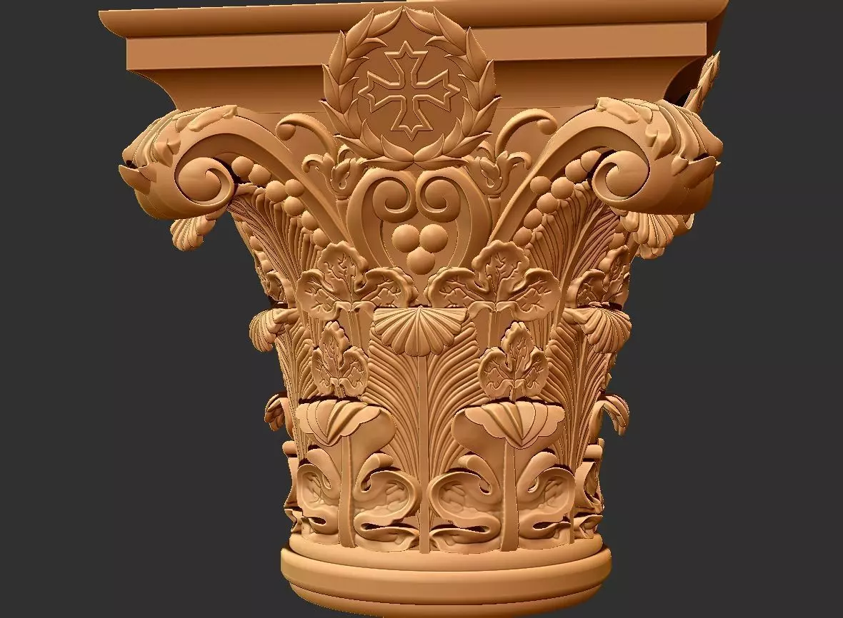 church furniture pillar cullman 3D model_5