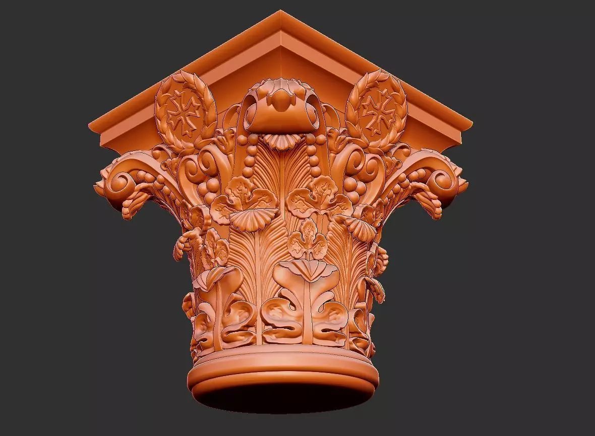 church furniture pillar cullman 3D model_7