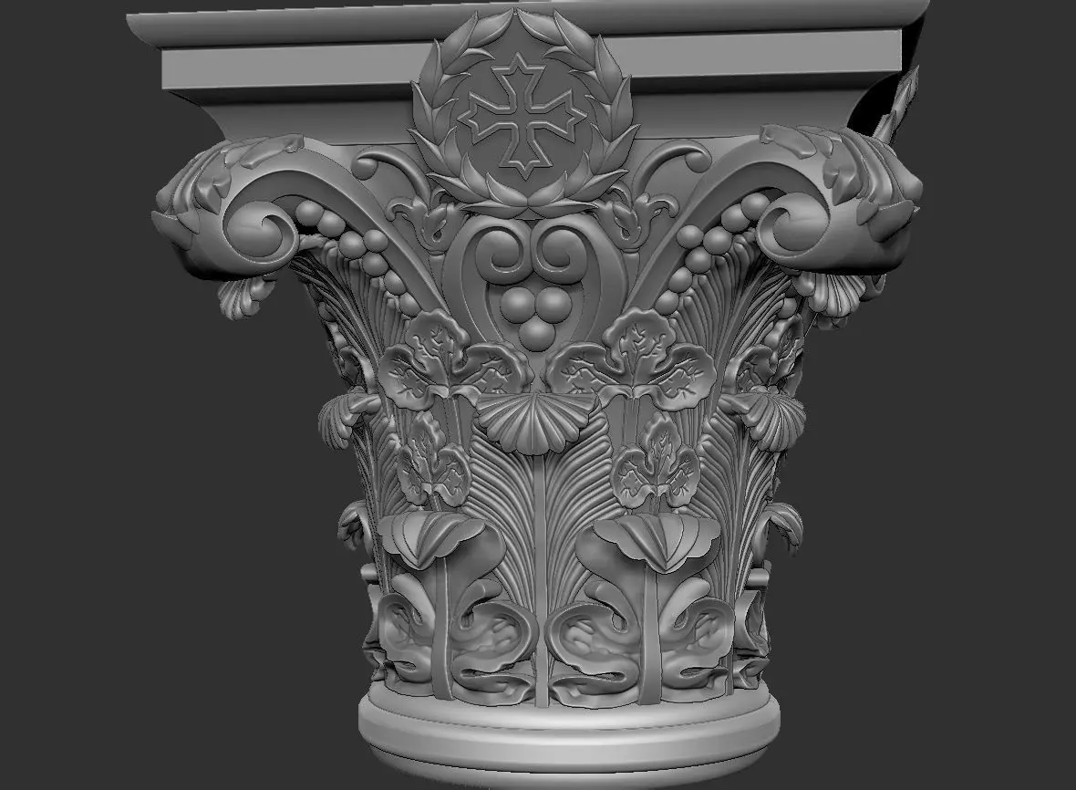 church furniture pillar cullman 3D model_4