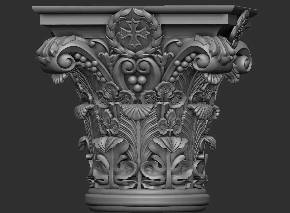 church furniture pillar cullman 3D model_10