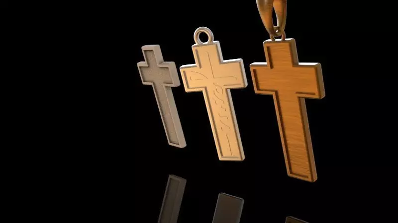 Cross Jesus 3D print model_6