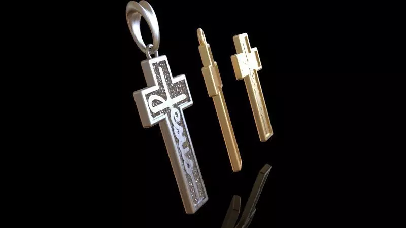 Cross Jesus 3D print model_10