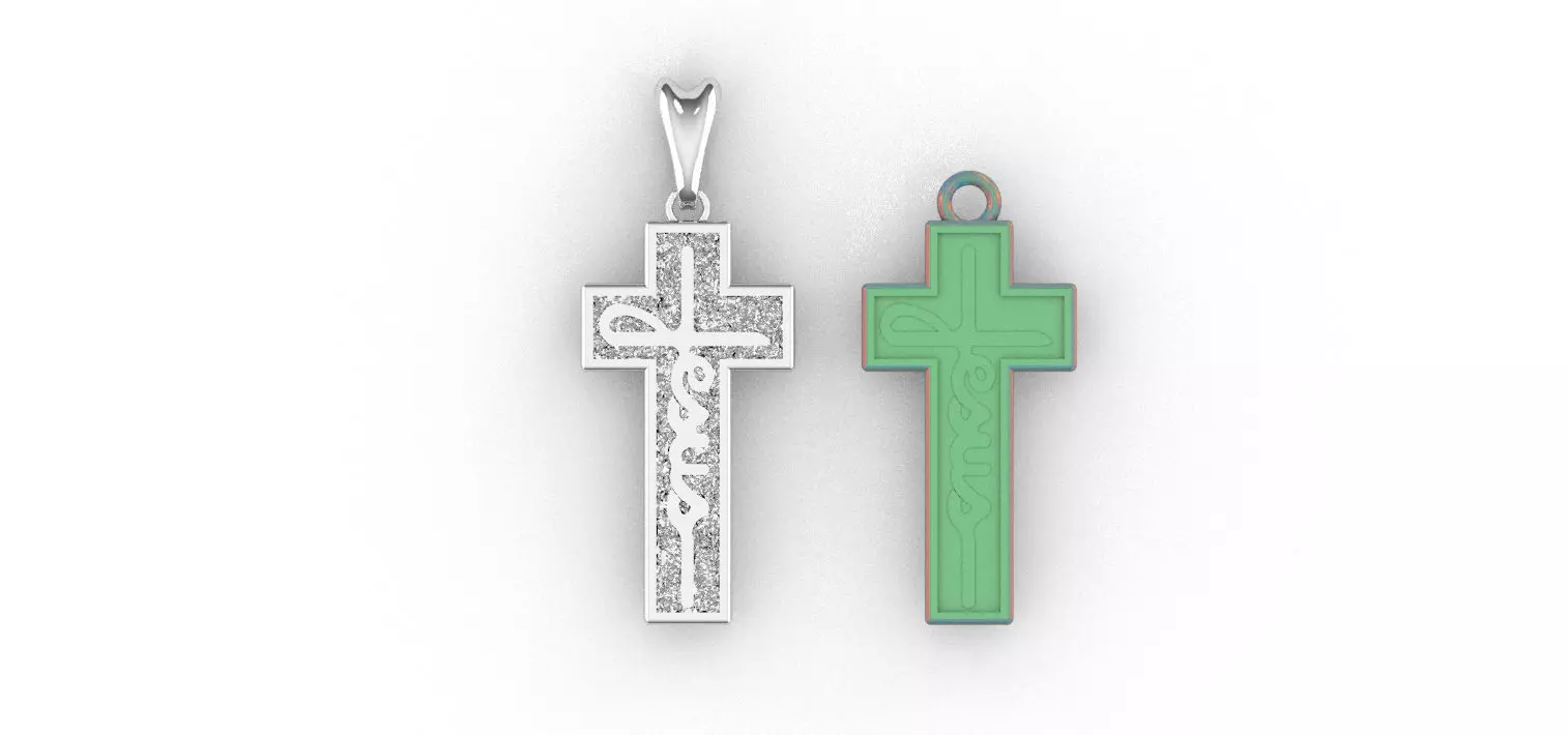 Cross Jesus 3D print model_12
