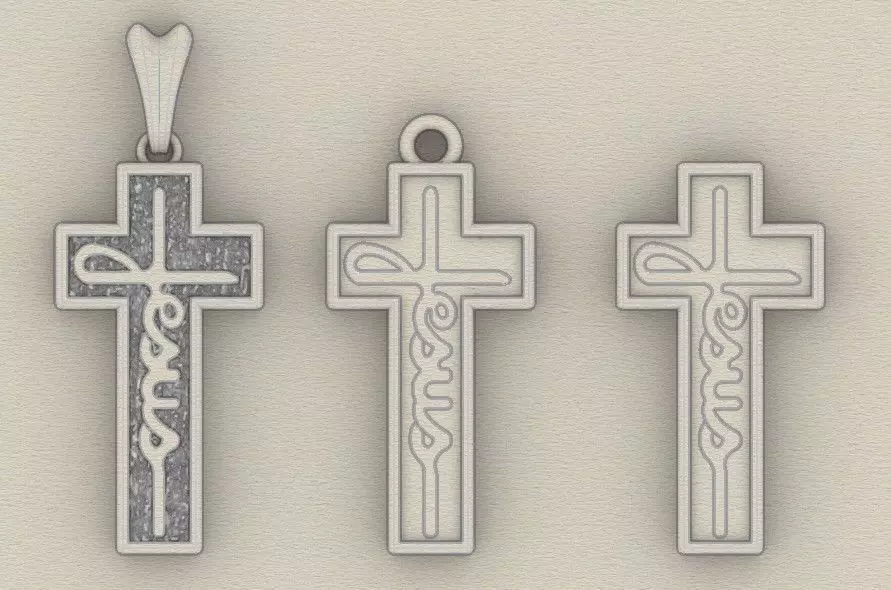 Cross Jesus 3D print model_7